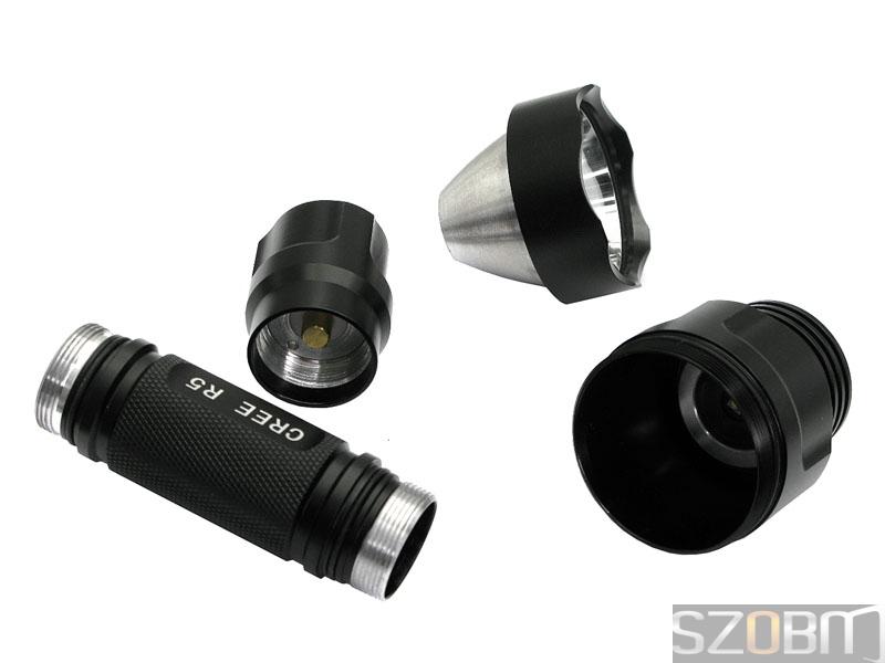 SZOBM ZY-C8 CREE R5 LED 5-mode Aluminium Flashlight